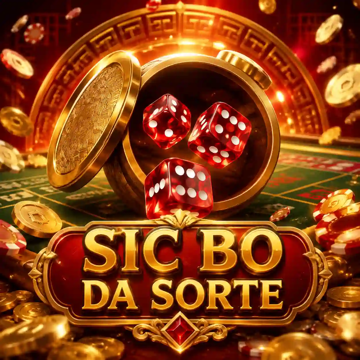 Dados de sic bo ao vivo sendo revelados pelo dealer